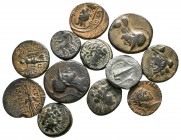 Lot of ca. 12 greek bronze coins / SOLD AS SEEN, NO RETURN!<br><br>very fine<br><br>