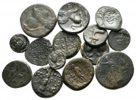 Lot of ca. 14 greek bronze coins / SOLD AS SEEN, NO RETURN!<br><br>very fine<br><br>