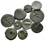 Lot of ca. 10 greek bronze coins / SOLD AS SEEN, NO RETURN!<br><br>nearly very fine<br><br>