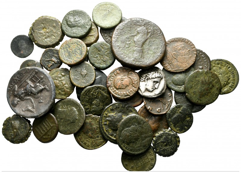 Lot of ca. 42 ancient bronze coins / SOLD AS SEEN, NO RETURN!

nearly very fin...