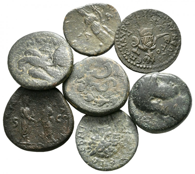 Lot of ca. 7 roman provincial bronze coins / SOLD AS SEEN, NO RETURN!

nearly ...
