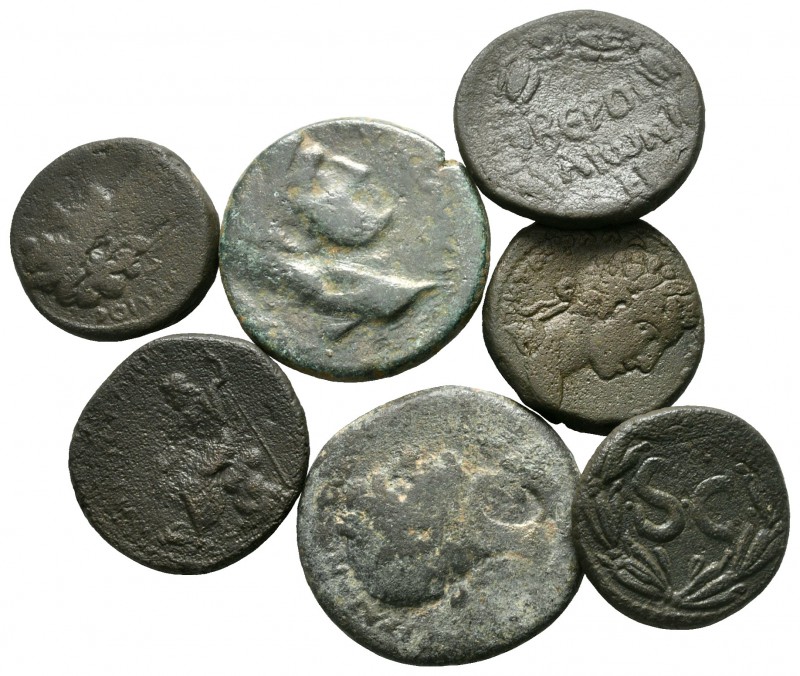 Lot of ca. 7 roman provincial bronze coins / SOLD AS SEEN, NO RETURN!

nearly ...