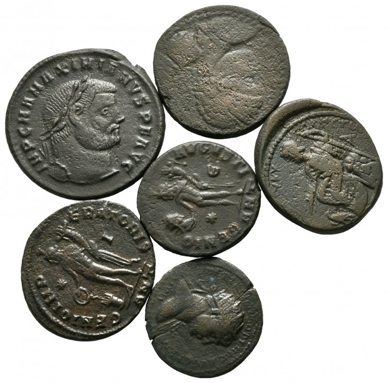 Lot of ca. 6 roman bronze coins / SOLD AS SEEN, NO RETURN!

very fine