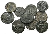 Lot of ca. 10 roman bronze coins / SOLD AS SEEN, NO RETURN!<br><br>good very fine<br><br>