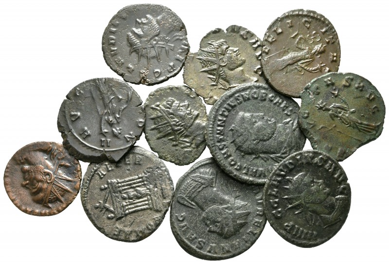 Lot of ca. 11 roman bronze coins / SOLD AS SEEN, NO RETURN!

very fine
