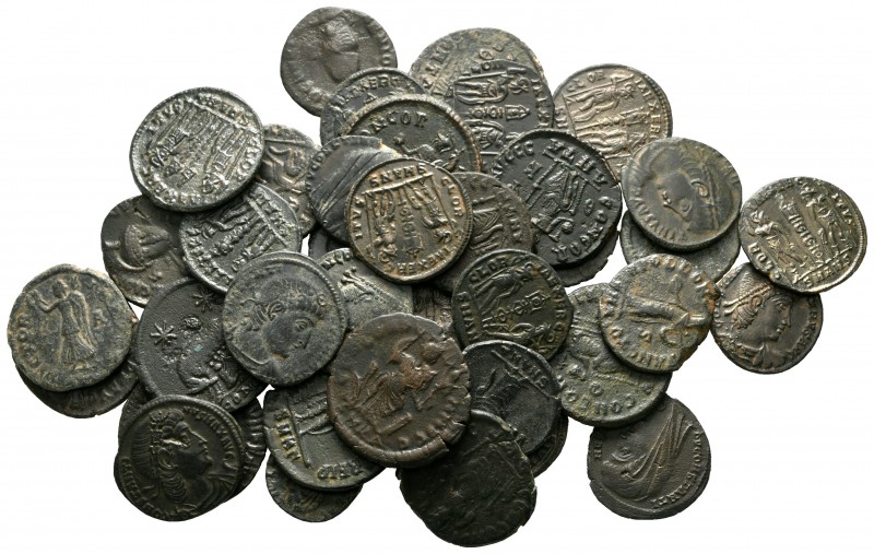Lot of ca. 40 roman bronze coins / SOLD AS SEEN, NO RETURN!

very fine
