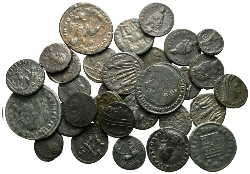 Lot of ca. 30 roman bronze coins / SOLD AS SEEN, NO RETURN!

very fine