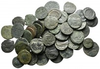 Lot of ca. 60 roman bronze coins / SOLD AS SEEN, NO RETURN!<br><br>nearly very fine<br><br>