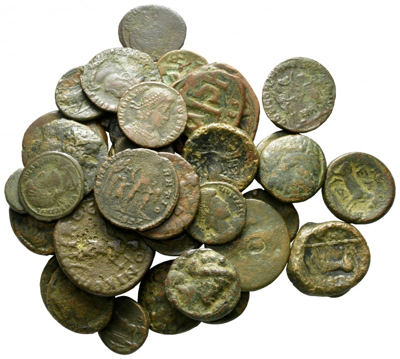 Lot of ca. 40 ancient bronze coins / SOLD AS SEEN, NO RETURN!

very fine