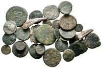 Lot of ca. 32 ancient bronze coins / SOLD AS SEEN, NO RETURN!<br><br>nearly very fine<br><br>
