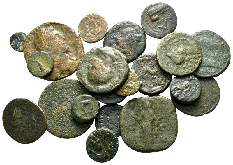 Lot of ca. 20 ancient bronze coins / SOLD AS SEEN, NO RETURN!

fine