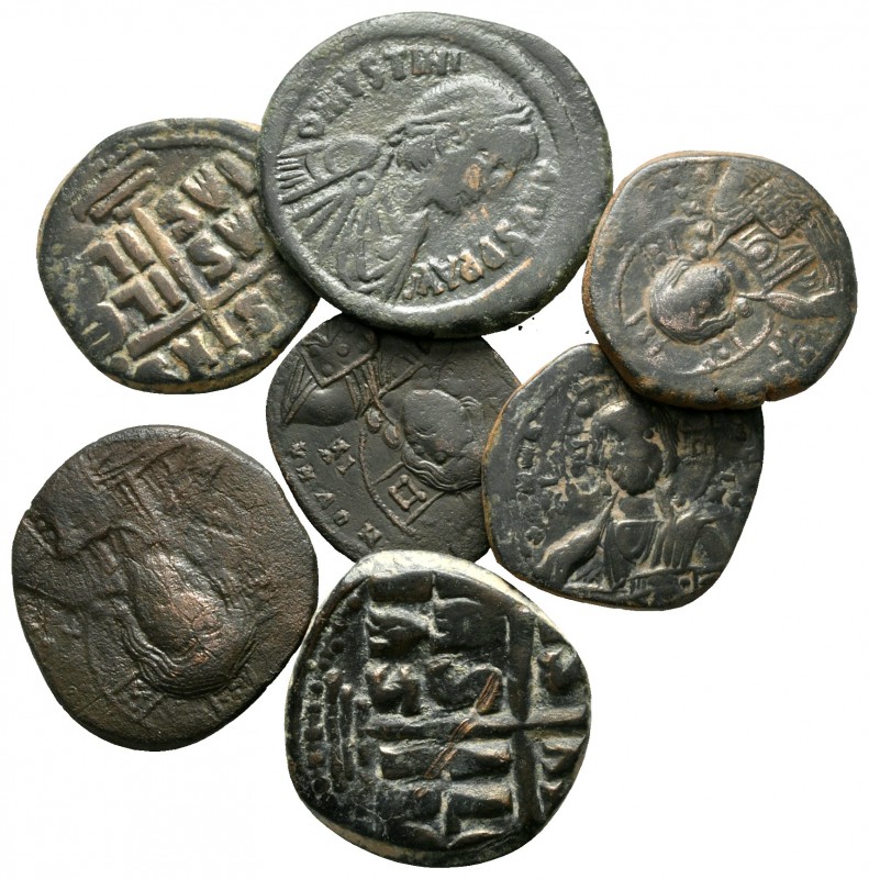 Lot of ca. 7 byzantine bronze coins / SOLD AS SEEN, NO RETURN!

very fine