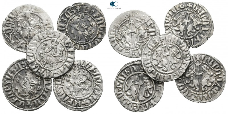Lot of 5 medieval silver coins / SOLD AS SEEN, NO RETURN!

very fine