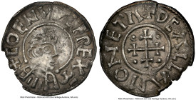 Kings of Mercia. Coenwulf (796-821) Penny ND (810-820) Chipped NGC, Canterbury mint, S-916, N-356. Dealla as moneyer. 1.33gm. Portrait type. +CoENVVLF...