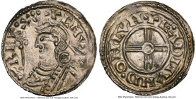 Kings of All England. Cnut (1016-1035) Penny ND (1029-1036) MS62 NGC, London mint, Eadmund as moneyer, Short Cross type, S-1159, 1.07gm. Very pleasing...