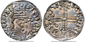 Kings of All England. Edward the Confessor (1042-1066) Penny ND (1059-1062) AU58 NGC, Hastings mint, Duninc as moneyer, S-1182. 1.38gm. A handsome, de...
