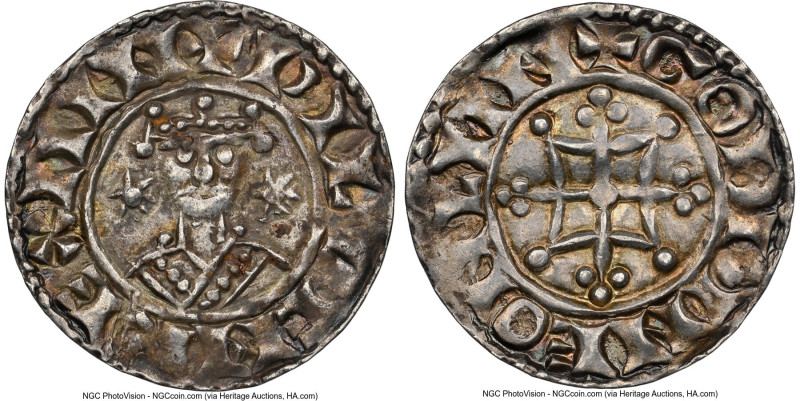 William I, the Conqueror (1066-1087) Penny ND (1066-87) AU58 NGC, London mint, G...
