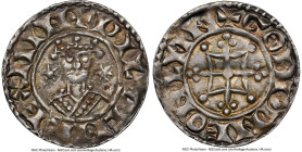 William I, the Conqueror (1066-1087) Penny ND (1066-87) AU58 NGC, London mint, Godwine as moneyer, S-1254, N-845. 1.27 gm. Two stars type. Sharply pro...