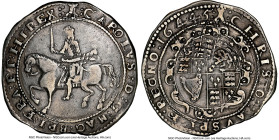 Charles I Crown 1645 XF40 NGC, Exeter mint, KM334.4, S-3062. Castle mintmark. 28.38 gm. A handsome and problem-free example carrying even gun-metal gr...