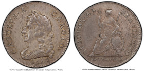 Charles II silver Specimen Pattern Farthing (1/4 Penny) 1676 SP55 PCGS, Peck-492. A great representative of this scarce pattern issue, showing origina...