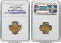 Charles II gold "Touch Piece" Medal ND (1661) VF Details (Holed) NGC, MI-477/86. Toned with hearty amber hues. HID09801242017 © 2023 Heritage Auctions...