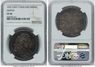 William & Mary Crown 1692 VF30 NGC, KM478, S-3433. Fairly good details to this grade, a delightful example of this rare issue, blessed by satisfying c...