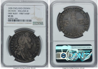 William III Crown 1696 VF25 NGC, KM494.1, S-3470. Octavo edge, first bust, first harp issue. HID09801242017 © 2023 Heritage Auctions | All Rights Rese...