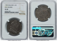 William III 1/2 Crown 1700 XF40 NGC, KM492.2, S-3494, ESC-1043. "DVODECIMO" edge. A bold strike with clear motifs. HID09801242017 © 2023 Heritage Auct...