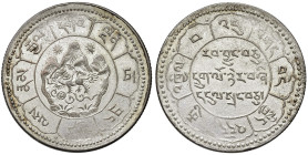 TIBET (1907-1959). 10 Srang Billion 16-24 (1950). (g 16,75). KM Y#30. Dot after date.

SPL+