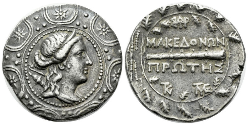 Macedon under the Romans, Amphipolis Tetradrachm circa 167-149, AR 30.00 mm., 16...