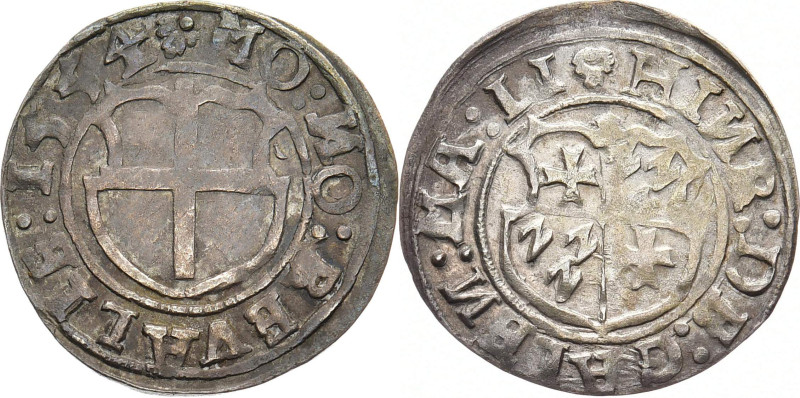 BALTIKUM - LIVLAND
Heinrich von Galen, 1551-1557. Ferding 1554, Reval. Haljak 1...