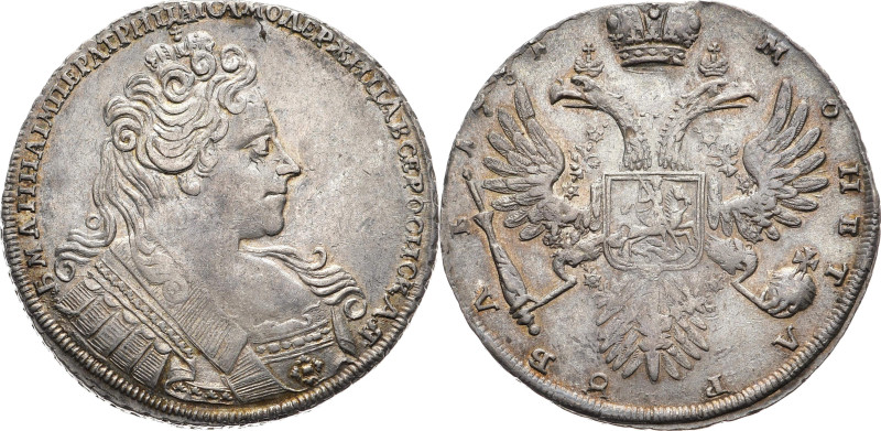 RUSSLAND GROSSFUERSTENTUM / KAISERREICH
Anna, 1730 - 1740. Rubel 1731, St. Pete...