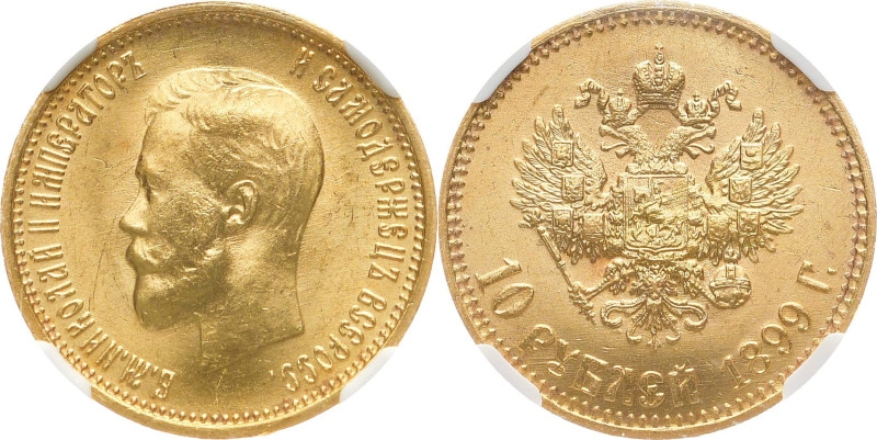 RUSSLAND GROSSFUERSTENTUM / KAISERREICH
Nikolaus II., 1894 - 1917. 10 Rubel 189...