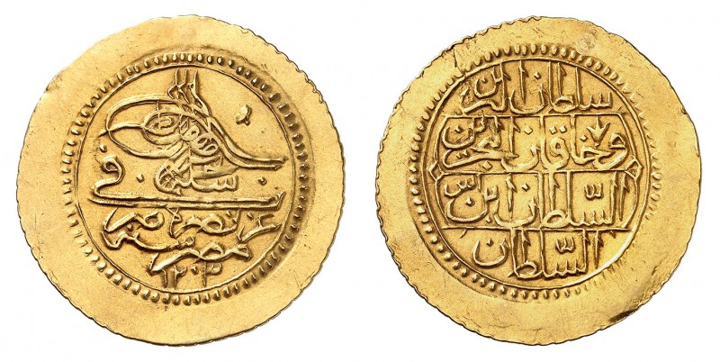 Empire ottoman
Selim III, AH 1203-1222 (1789-1807). 
Double Zehri Mahbub AH 12...
