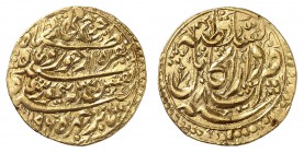 Durrani 
Taimur Shah, AH 1186-1207 (1772-1793). 
Nazarana Mohur AH 1196-8 (1781), Daras Sultanat Kabul. Inscription sur quatre lignes comprenant la ...