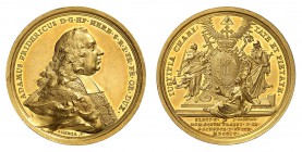 Wurtzbourg 
Adam-Frédéric de Seinsheim, 1755-1779. 
Médaille en or au poids de 12 Ducats, frappée à l'occasion de l'accession au siège épiscopal d'A...