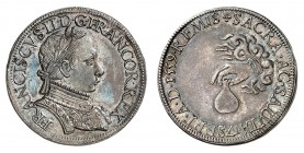 Royaume de France
François II, 1559-1560. 
Jeton du sacre en argent 1559. Buste lauré et cuirassé à droite / Main sortant des nuées et tenant la sai...