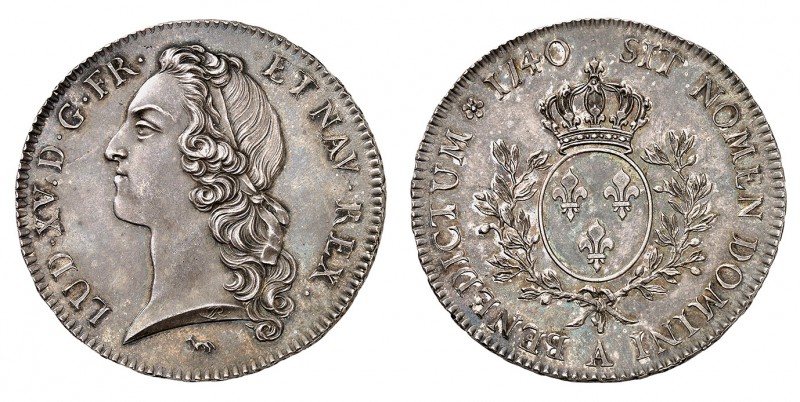 Royaume de France
Louis XV, 1715-1774. 
Ecu au bandeau 1740 A, Paris. FRAPPE s...
