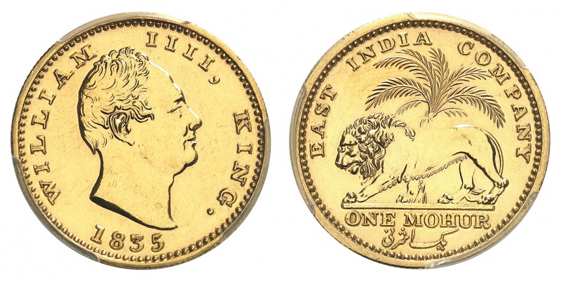 Compagnie britanniques des Indes orientales
Guillaume IV, 1830-1837. 
Mohur 18...