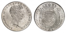 Florence
Léopold II, 1824-1859. 
Francescone 1826, Pise (Florence). Tête nue à droite / Ecu ovale couronné, entouré du collier de l'ordre de la Tois...