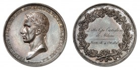 Lombardo-Vénétie
François I (II), 1815-1835. 
Médaille en argent par Vassalo. Tête laurée de l'empereur à gauche. Nom du graveur à l'exergue / Nom d...