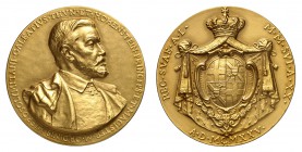 Galeazzo von Thun und Hohenstein, 1905-1931. 
Médaille en or de 1925 commémorant le vingtième anniversaire de l'accession de Galeazzo à la tête de l'...