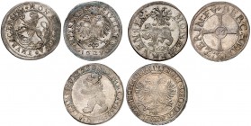 Lots de monnaies cantonales suisses
Lot de 3 monnaies du XVIIe siècle : Berne, Demi-Dicken de 12 Kreuzer 1620. Saint-Gall - Ville, Taler 1622. Zurich...
