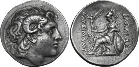 Continental Greece. Kings of Thrace. Lysimachos (305-281 BC). AR Tetradrachm. Lampsakos mint. Struck 297/6-282/1 BC. Obv. Diademed head of the deified...