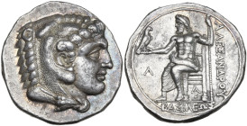 Continental Greece. Kings of Macedon. Alexander III 'the Great' (336-323 BC). AR Tetradrachm. Arados mint, temp. Alexander III – Philip III. Circa 324...