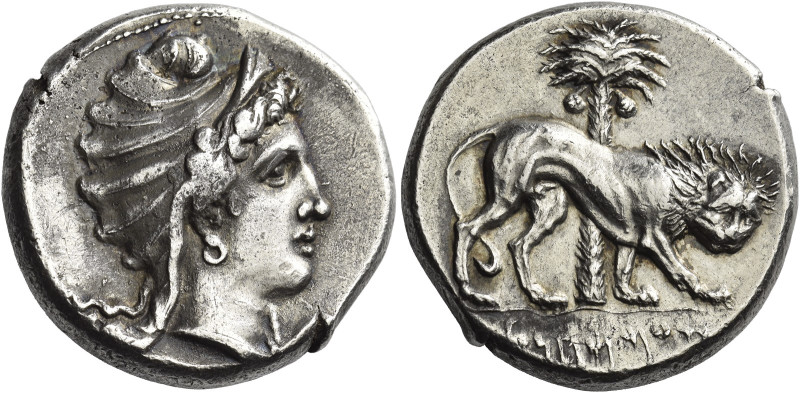 The Carthaginians in Sicily and North Africa
Tetradrachm, uncertain mint in Sic...
