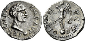 Galba, April 68 – January 69
Denarius, African mint, Carthage (?) circa June 68 – October 69, AR 18 mm, 3.26 g. IMP AVG – SER GALBA Laureate bust r. ...