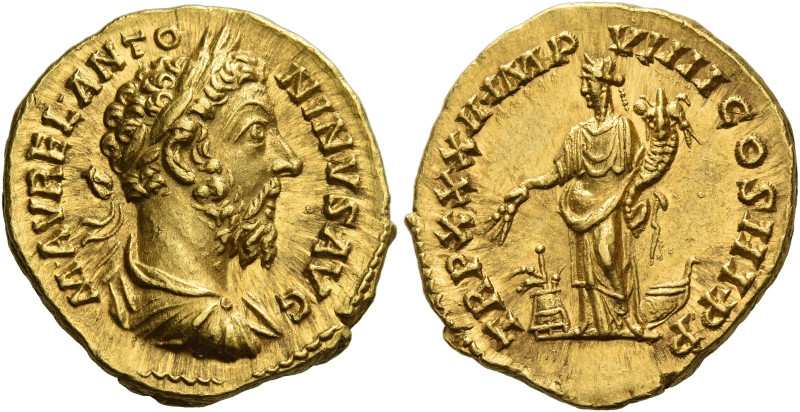 Marcus Aurelius augustus, 161 – 180
Aureus 178-179, AV 20 mm, 7.25 g. M AVREL A...