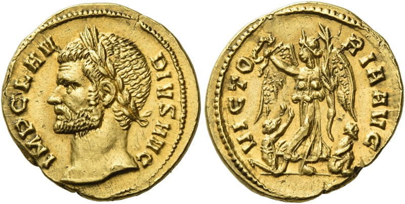 Claudius II Gothicus, 268 – 270
Aureus 268-270, AV 18 mm, 4.91 g. IMP CLAV – DI...