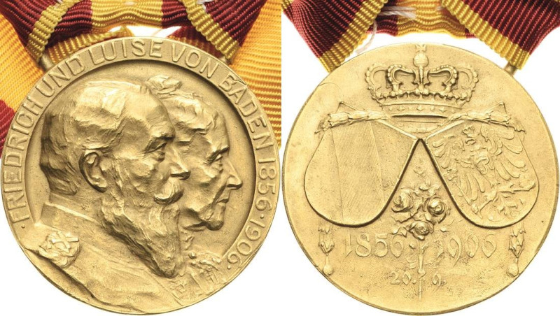 Orden deutscher Länder Baden
Erinnerungsmedaille zur goldenen Hochzeit gestifte...